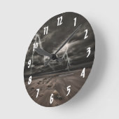 Blitzableiter-Uhr Runde Wanduhr (Winkel)