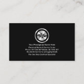 Blitzangriff-Power Silberbrille Visitenkarte (Rückseite)