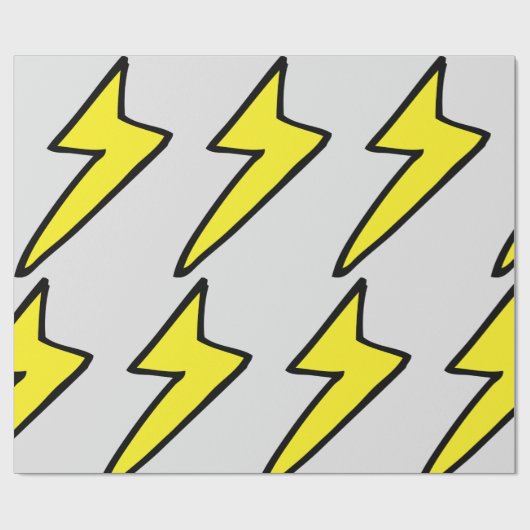 Blitzbolzen Geschenkpapier (Flach)