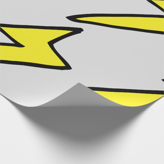 Blitzbolzen Geschenkpapier (Ecke)