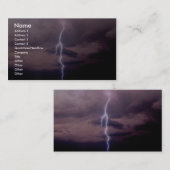 Blitzbolzen während des Gewitters Visitenkarte (Vorne/Hinten)