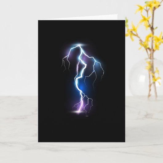 Blitzbrennender Gewitter Karte (Gelbe Blume)