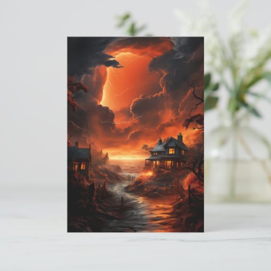 Blitzdonnern Einladung (Stehend Vorderseite)