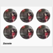 Blitzdrachenkleber Runder Aufkleber (Blatt)