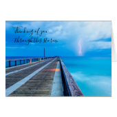 Blitze am Navarra Beach Pier denken an U-Karte (Vorderseite (Horizontal))