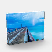 Blitze am Navarre Beach Pier Fotoblock (Links)