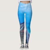 Blitze am Navarre Beach Pier Leggings (Vorderseite)