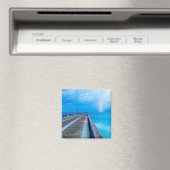 Blitze am Navarre Beach Pier Magnet (In Situ (Geschirrspüler))