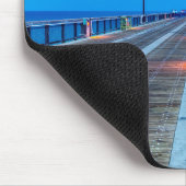 Blitze am Navarre Beach Pier Mousepad (Ecke)