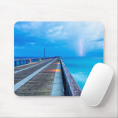 Blitze am Navarre Beach Pier Mousepad (Mit Mouse)