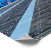 Blitze am Navarre Beach Pier Poster (Ecke)