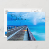 Blitze am Strand von Navarra Postkarte (Vorne/Hinten)