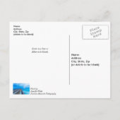 Blitze am Strand von Navarra Postkarte (Rückseite)