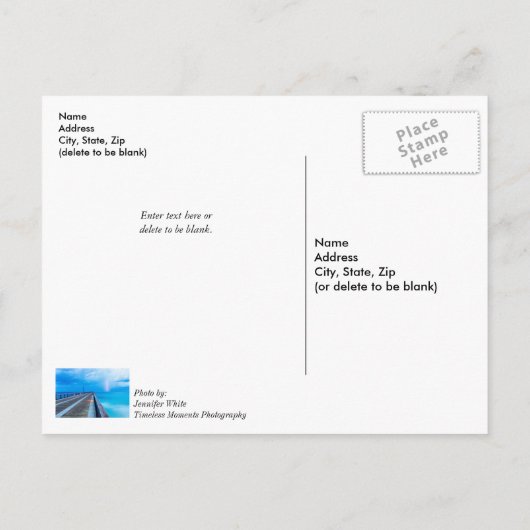 Blitze am Strand von Navarra Postkarte (Rückseite)