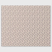 Blitze - Beige Umschlagpapier Geschenkpapier (Flach)