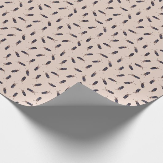Blitze - Beige Umschlagpapier Geschenkpapier (Ecke)