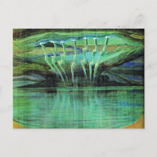 Blitze, berühmtes Gemälde von Mikalojus Ciurlionis Postkarte (Vorderseite)