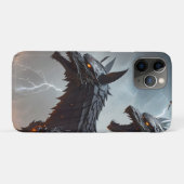 Blitze Cyborg-Wölfe Case-Mate iPhone Hülle (Rückseite (Horizontal))