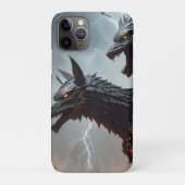 Blitze Cyborg-Wölfe Case-Mate iPhone Hülle (Rückseite)