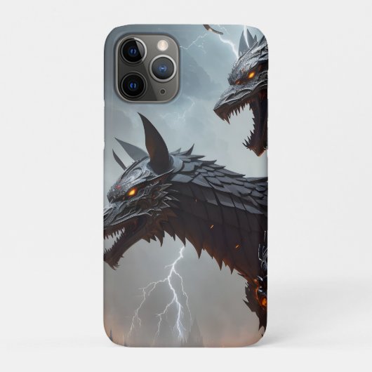 Blitze Cyborg-Wölfe Case-Mate iPhone Hülle (Rückseite)