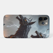 Blitze Cyborg-Wölfe Case-Mate iPhone Hülle (Rückseite (Horizontal))