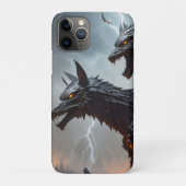 Blitze Cyborg-Wölfe Case-Mate iPhone Hülle (Rückseite)