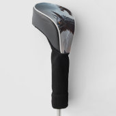 Blitze Cyborg-Wölfe Golf Headcover (angewinkelt)
