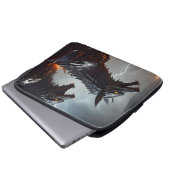 Blitze Cyborg-Wölfe Laptopschutzhülle (Vorne Knopf)