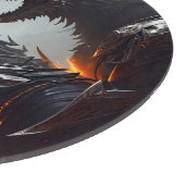 Blitze Cyborg-Wölfe Schneidebrett (Ecke)