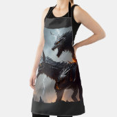 Blitze Cyborg-Wölfe Schürze (InSitu)