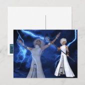 Blitze - Fantasie/Anime-Postkarten Postkarte (Vorne/Hinten)