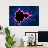 Blitze - Fraktal Poster (Heimbüro)