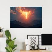 Blitze in der Dämmerung Poster (Heimbüro)