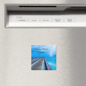 Blitze in Navarre Beach Pier Magnet (In Situ (Geschirrspüler))