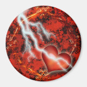 Blitze Liebe Großes Magnet (Vorne)