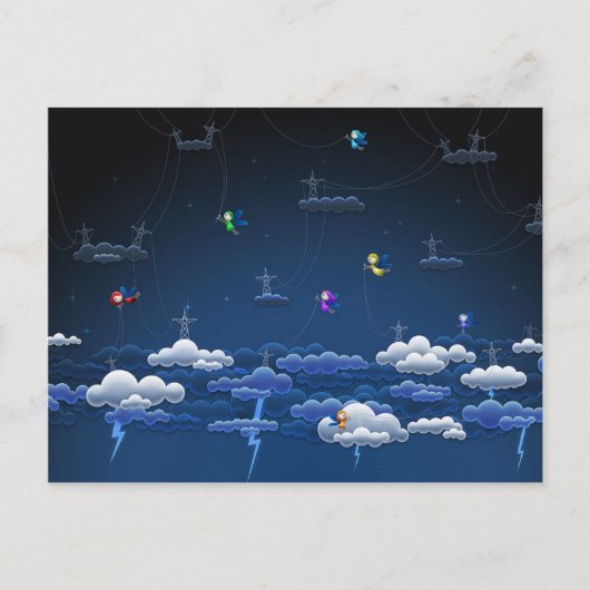 Blitze Postkarte (Vorderseite)