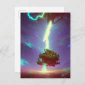 Blitze Postkarte (Vorne/Hinten)