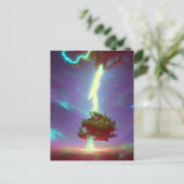 Blitze Postkarte (Stehend Vorderseite)