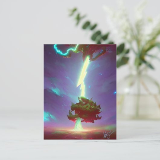 Blitze Postkarte (Stehend Vorderseite)