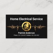 Blitze Power Gold Zuhause Power Visitenkarte (Vorderseite)