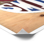 Blitze schlagen ein Lächeln Poster (Ecke)