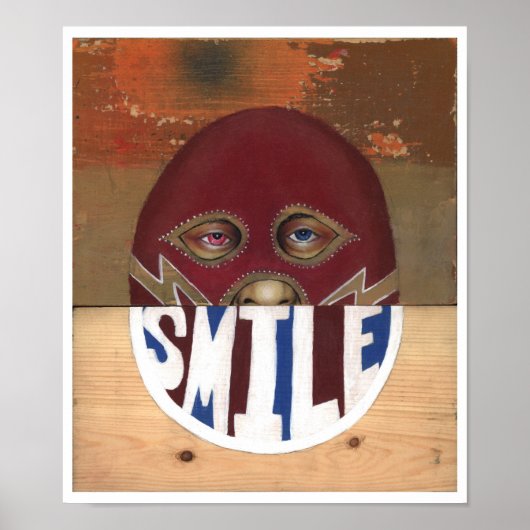 Blitze schlagen ein Lächeln Poster (Vorne)