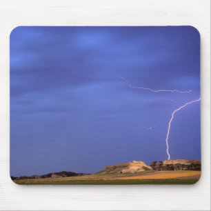 Blitze schlagen in Tafelberge bei Scottsbluff ein Mousepad