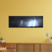 Blitze, schwarze Wolken Leinwanddruck (Insitu (Wohnzimmer))