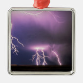 Blitze. Silbernes Ornament (Vorne)