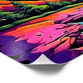Blitze über Berge 5 Poster (Ecke)