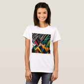 Blitze über Bergspitzen T-Shirt (Vorne ganz)