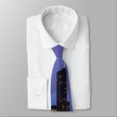 Blitze über Chicago River Neck Tie Krawatte (Gebunden)