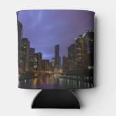 Blitze über dem Fluss Chicago Dosenkühler (Rückseite)