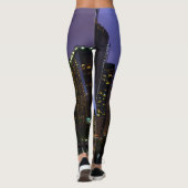 Blitze über dem Fluss Chicago Leggings (Rückseite)